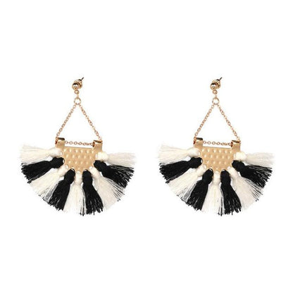Women's Cotton Tassel Bohemia Earrings