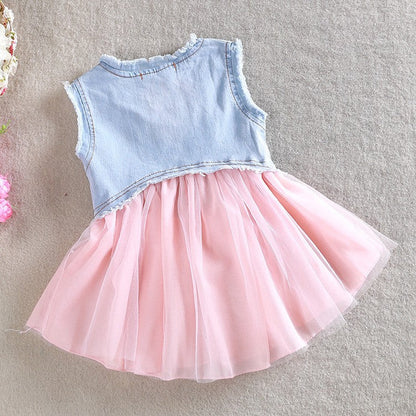 AiLe Rabbit Summer Style Lace Girls Dress Baby Girls Casual Dresses  Children's Clothing Vestidos Infantis Toddler Girl Clothing