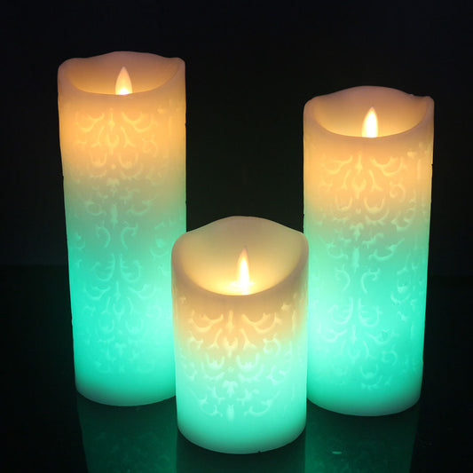 LED Color Changing Remote Control Flameless House Candle