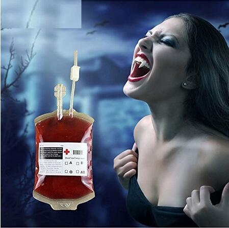 350ml Halloween Prop Blood Drink Container Drinking Bag