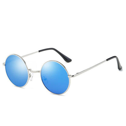 fashion show style glasses real Polarized sunglasses vintage sunglass round sunglasses UV400 Black lens