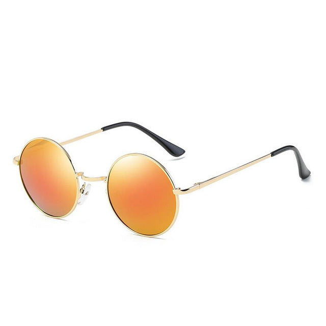 fashion show style glasses real Polarized sunglasses vintage sunglass round sunglasses UV400 Black lens