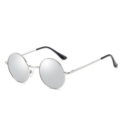 fashion show style glasses real Polarized sunglasses vintage sunglass round sunglasses UV400 Black lens