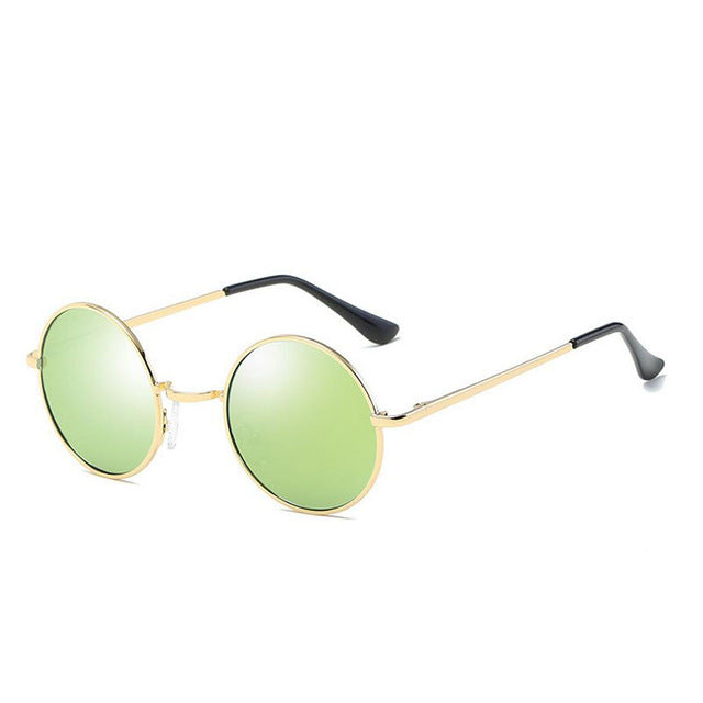 fashion show style glasses real Polarized sunglasses vintage sunglass round sunglasses UV400 Black lens