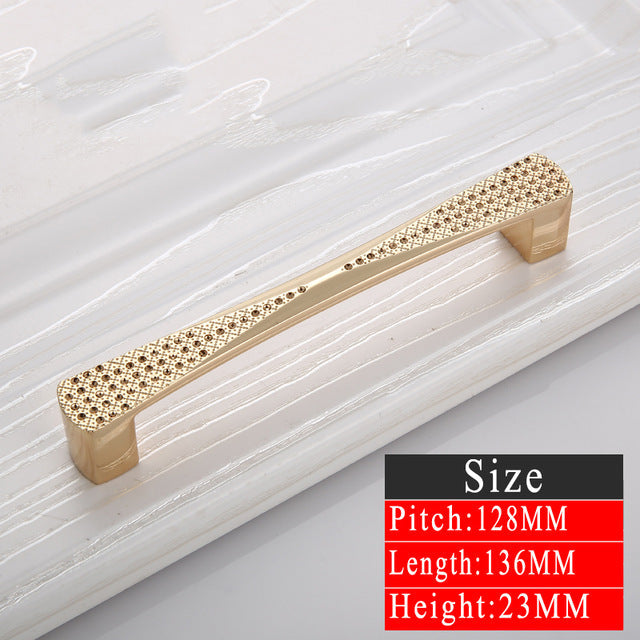 Gold Wardrobe / Dresser Door Handles & Knobs