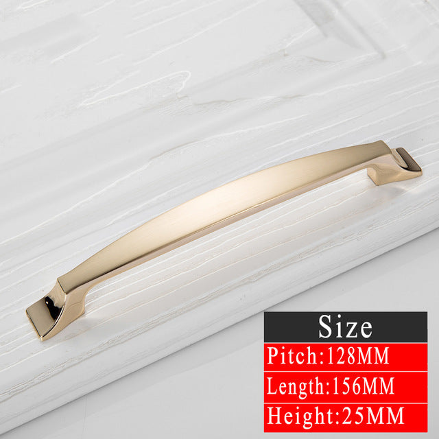 Gold Wardrobe / Dresser Door Handles & Knobs