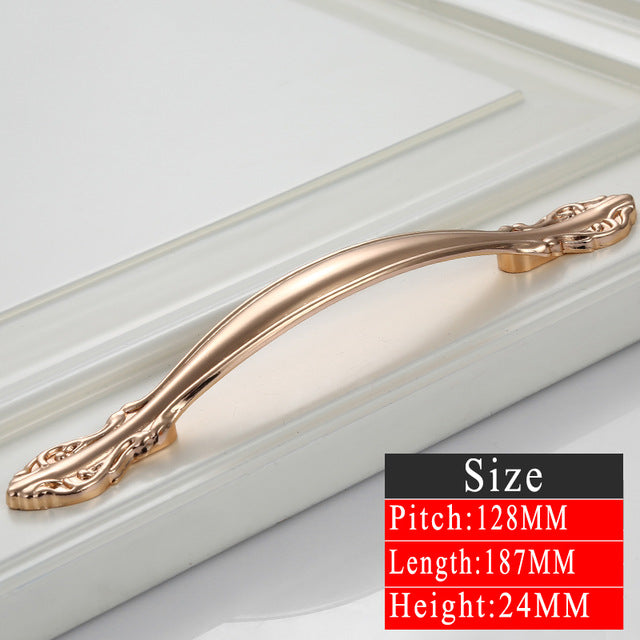 Gold Wardrobe / Dresser Door Handles & Knobs