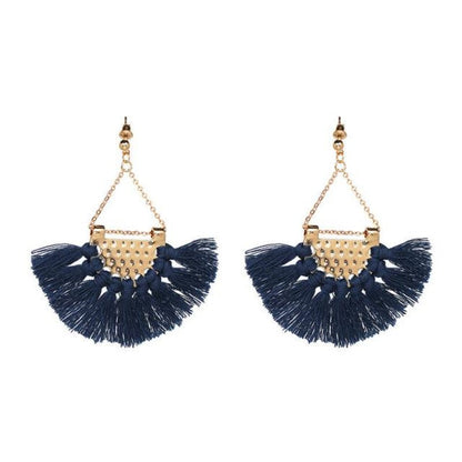 Women's Cotton Tassel Bohemia Earrings