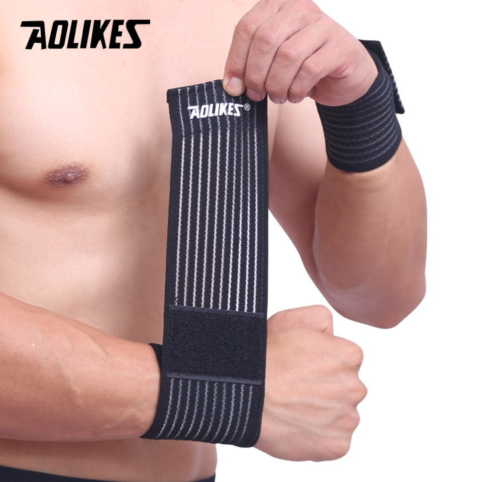 Adjustable Elastic Cotton Bandage Sport Wristband Brace