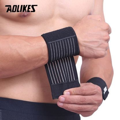 Adjustable Elastic Cotton Bandage Sport Wristband Brace