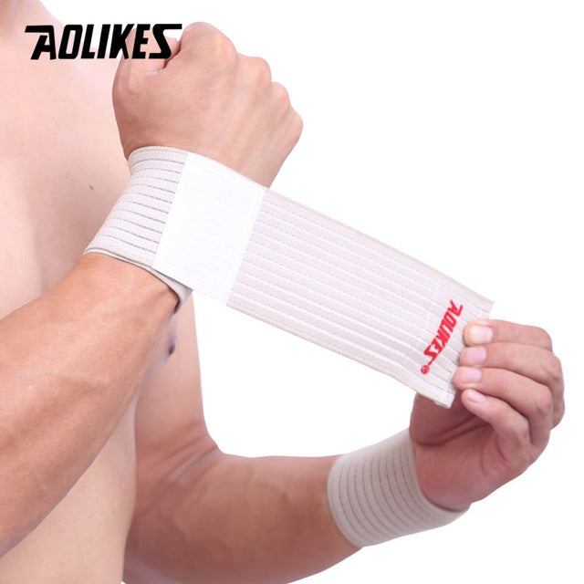 Adjustable Elastic Cotton Bandage Sport Wristband Brace