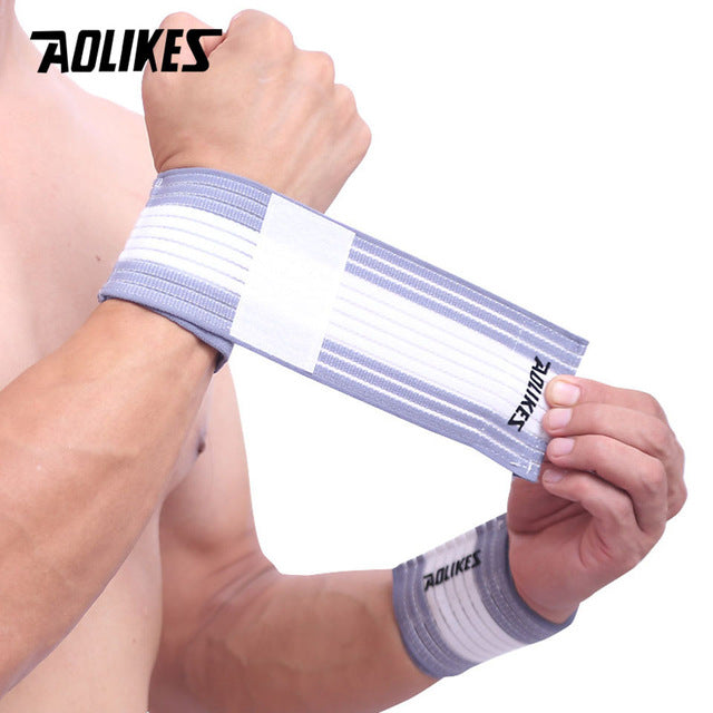 Adjustable Elastic Cotton Bandage Sport Wristband Brace