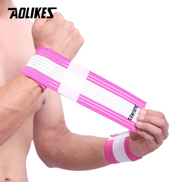 Adjustable Elastic Cotton Bandage Sport Wristband Brace