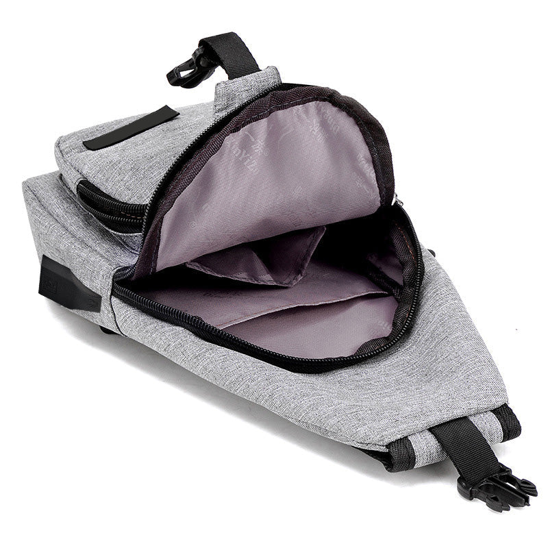 Anti-Theft USB Rechargeable Canvas Shoulder Backpack