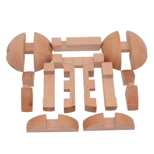 Wooden Puzzle Magic Ball Brain Teaser