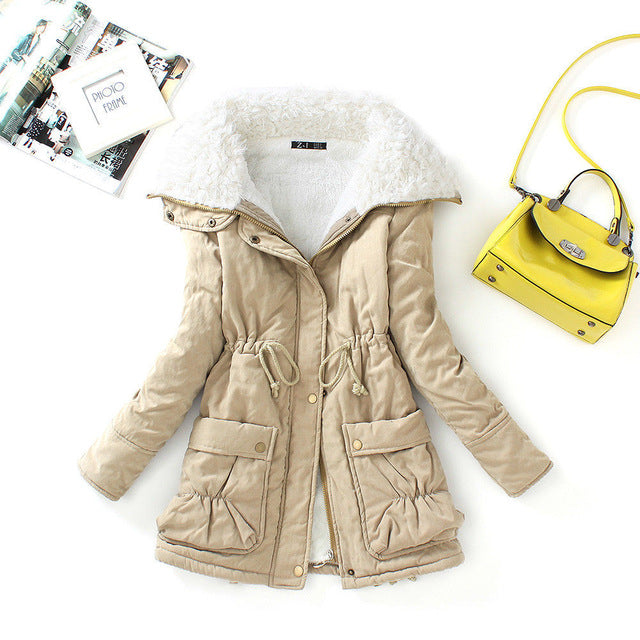 Women's Hooded Cotton Hooded Winter Jacket