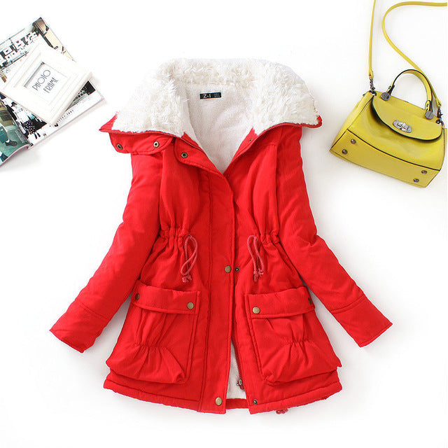 Women's Hooded Cotton Hooded Winter Jacket