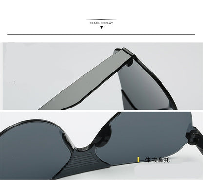 New Arrive Fashion Square Rimless Sunglasses Women Vintage Brand Designer Coating Sun Glasses UV400