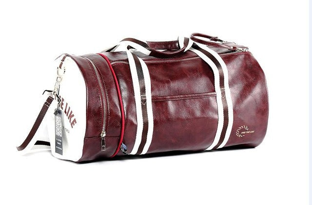 Men's Vintage Leather Fitness Gym Bag