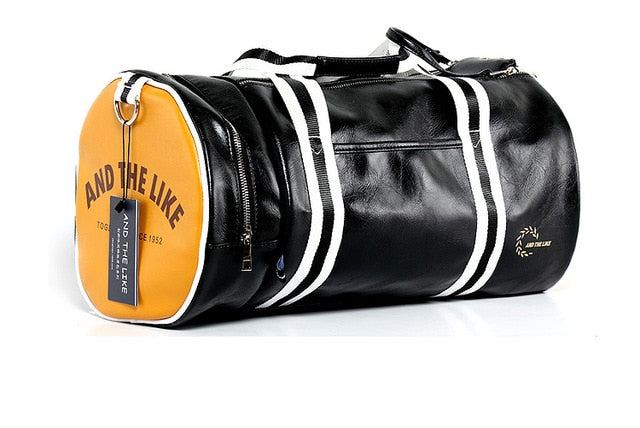 Men's Vintage Leather Fitness Gym Bag