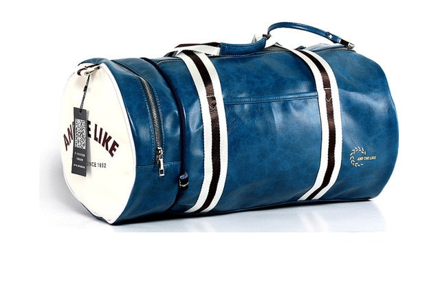 Men's Vintage Leather Fitness Gym Bag