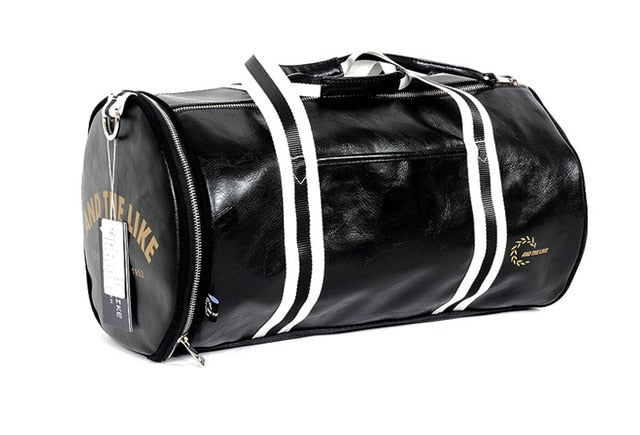 Men's Vintage Leather Fitness Gym Bag