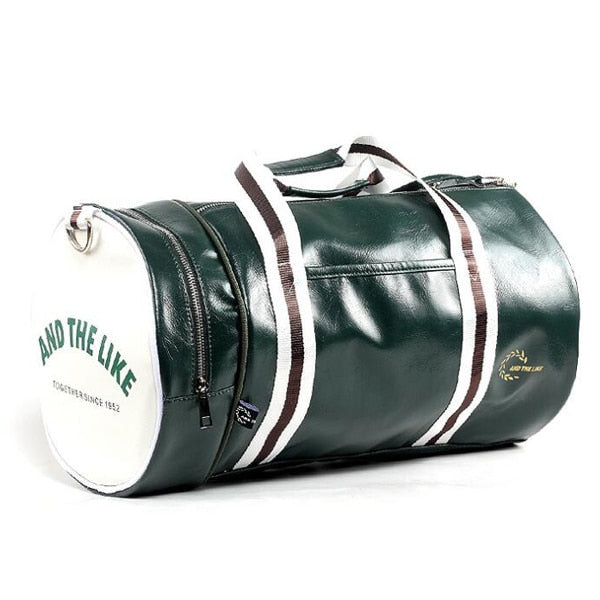 Men's Vintage Leather Fitness Gym Bag