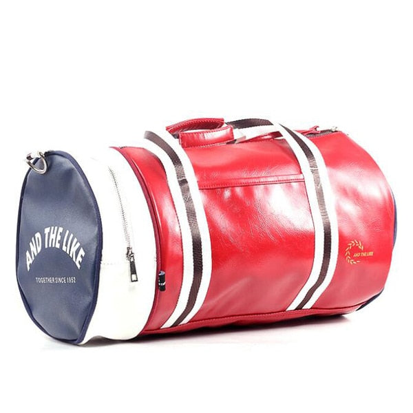 Men's Vintage Leather Fitness Gym Bag