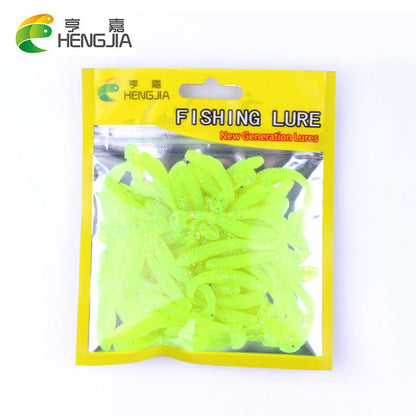 50pcs/Lot Fishing Lures Soft Fishing Tackle Wobblers Artificial Bait Soft Worm Silicone Bait