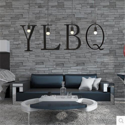 Nordic Iron DIY Letter Pendant Light
