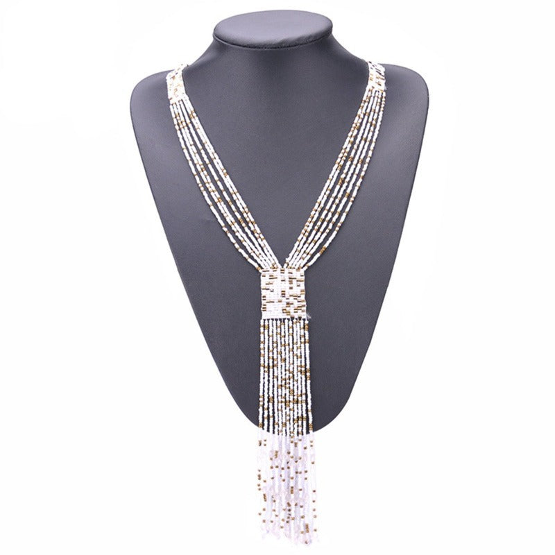 Women's Long Bohemian Tassel Necklace