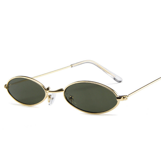 Vintage Oval Sunglasses Women/Men Retro Clear Lens Eyewear Sun Glasses For Female UV400