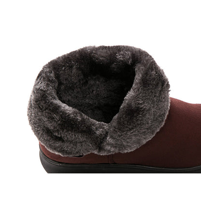 YAERNI Women Boots Fashion Warm Snow Boots Ankle Winter Boots For Women Shoes Black Red Plus Size 41