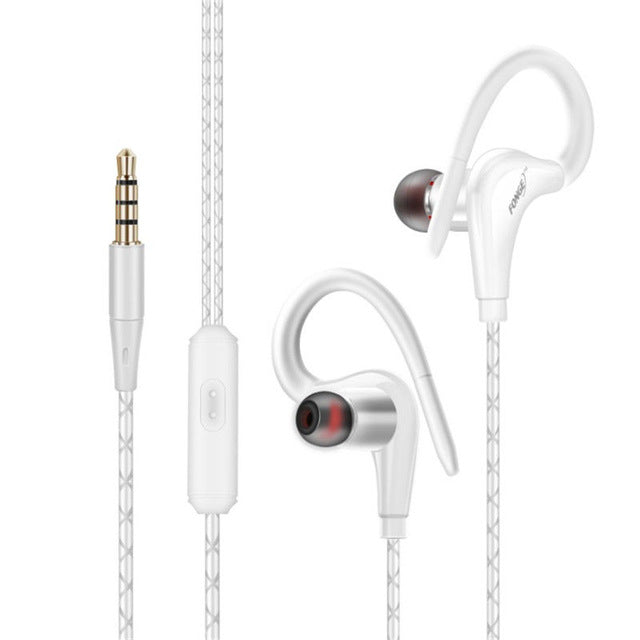 Super Bass Sweatproof Ear Hook Fitness Headphones