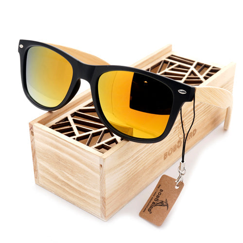 BOBO BIRD Summer Style Vintage Mirrored Polarized Sunglasses