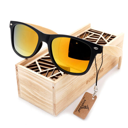BOBO BIRD Summer Style Vintage Mirrored Polarized Sunglasses