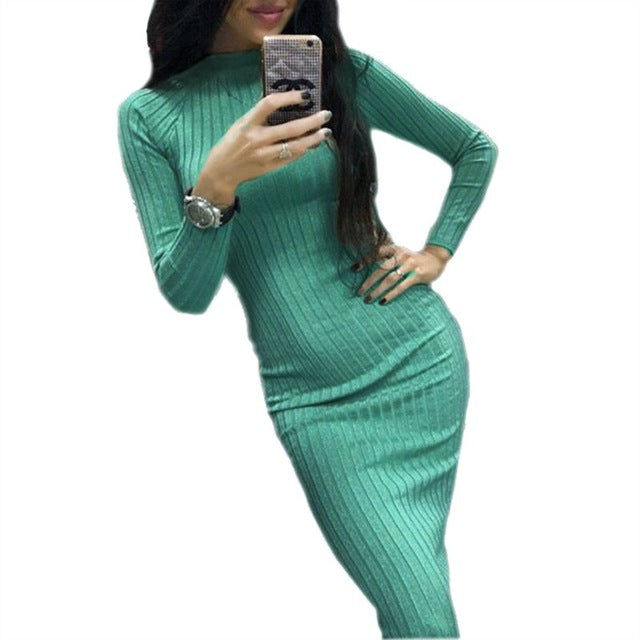 Women's Autumn Spring Dresses Robe