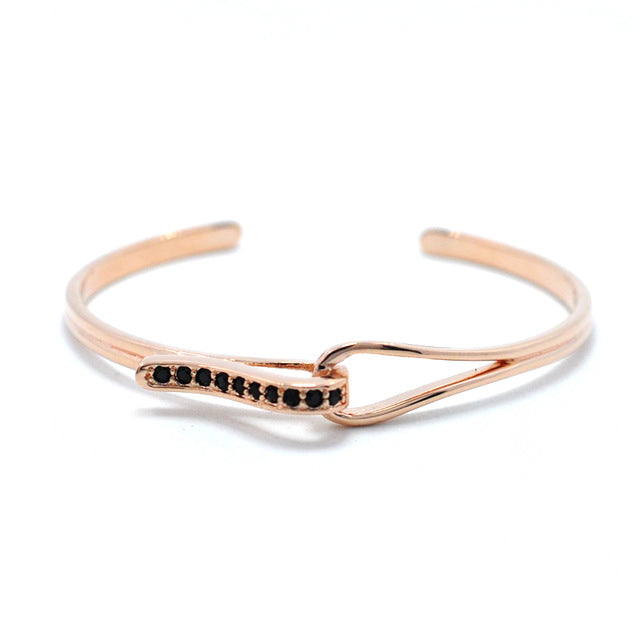 FYSARA Adjustable Black Twist Wristband Bracelets For Women Cuff Punk Men Bracelets & Bangles For Couple Jewelry Gift 4 colors