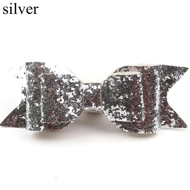 Girl's Big Glitter Hair Bow
