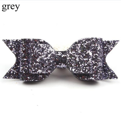 Girl's Big Glitter Hair Bow
