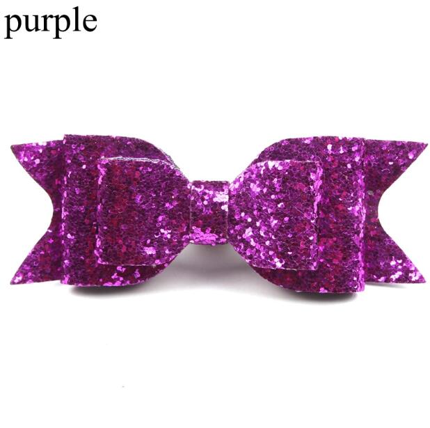 Girl's Big Glitter Hair Bow