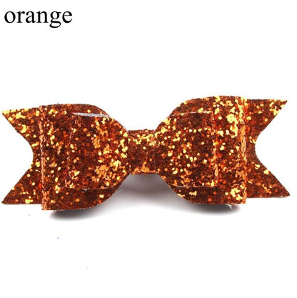 Girl's Big Glitter Hair Bow