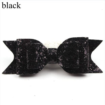 Girl's Big Glitter Hair Bow