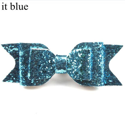 Girl's Big Glitter Hair Bow