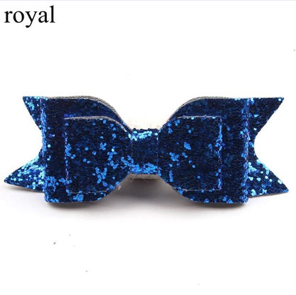 Girl's Big Glitter Hair Bow