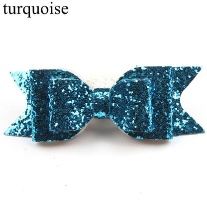 Girl's Big Glitter Hair Bow