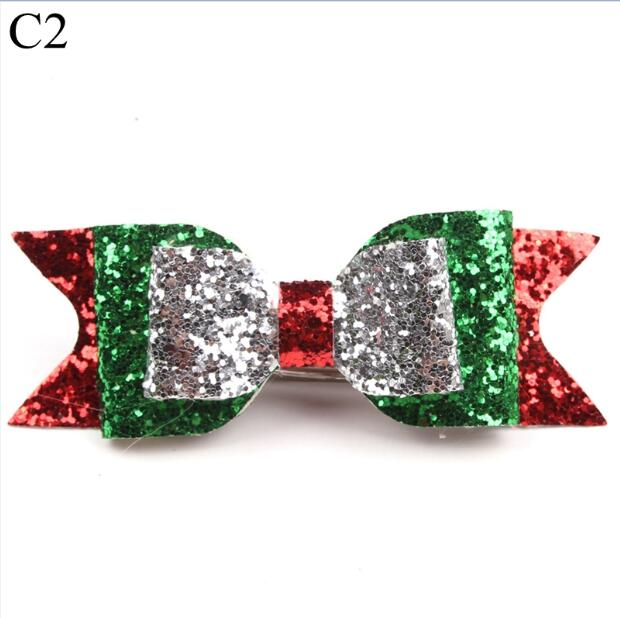Girl's Big Glitter Hair Bow