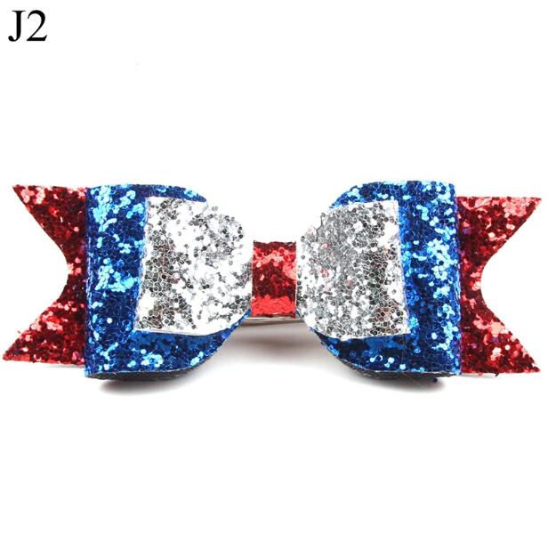 Girl's Big Glitter Hair Bow