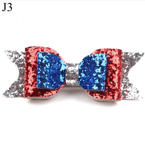 Girl's Big Glitter Hair Bow