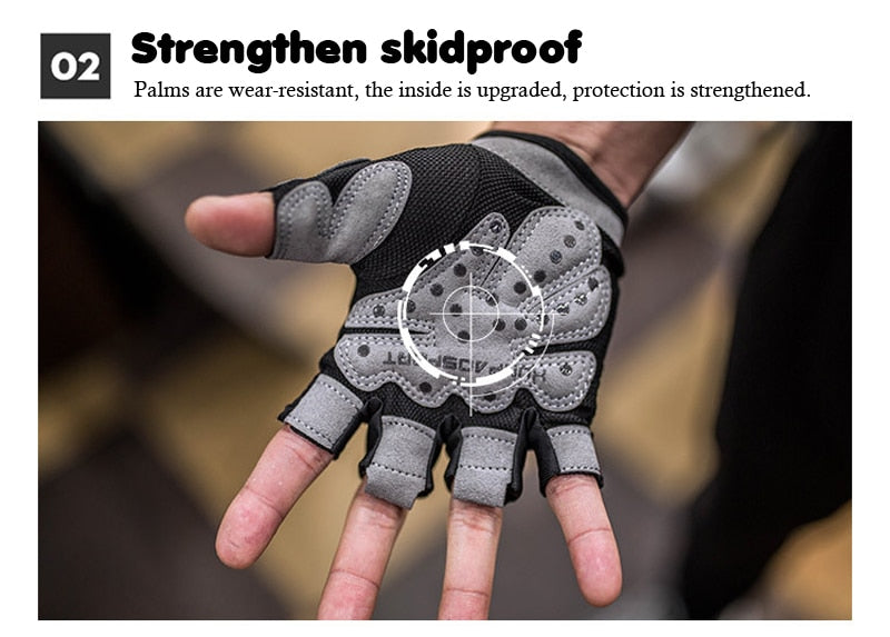 Fitness Half-Finger Shockproof Non-Slip Weightlifting Gloves